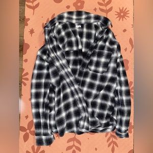 Garage Black and White Flannel